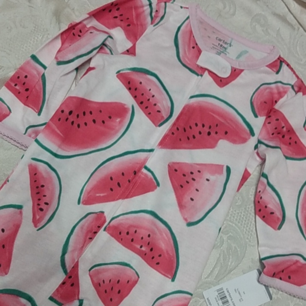 Carter's Watermelon Sleeper PJ - Sz 18m